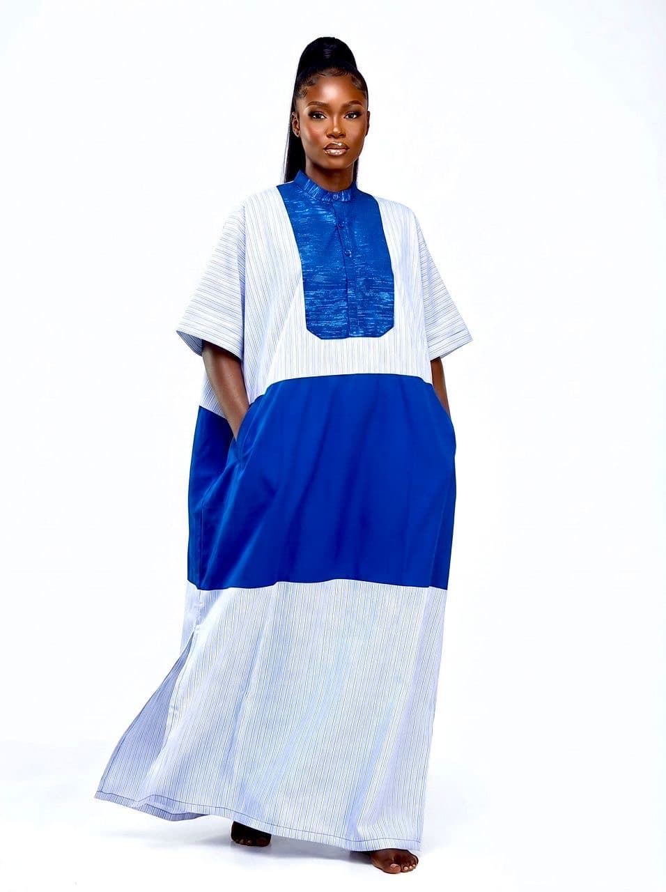 AZURE OASIS BUBU DRESS (BLUE)